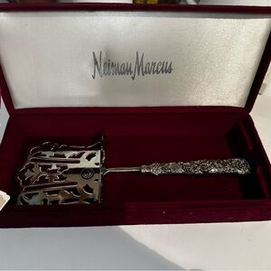 Neiman Marcus Ornate Silver Server Vintage